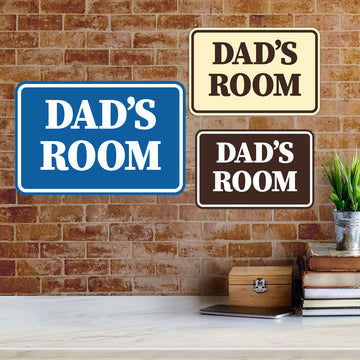 Signs ByLITA Classic Framed Dad's Room Door or Wall Sign Easy Installation | Office And Shop Decor | Bars And Restaurants